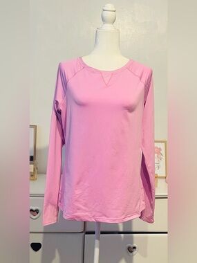 Fila Pink Long Sleeve  women’s casual sport Crewneck Top size L